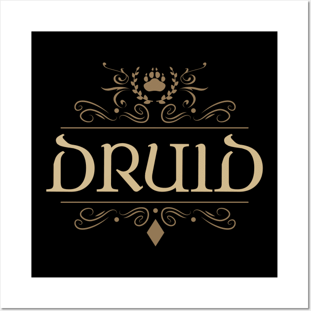 Druid Character Class Tabletop RPG Wall Art by dungeonarsenal